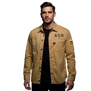 G-Star Raw Aero Takeoff Men’s Medium long sleeve Tan Cargo Shirt